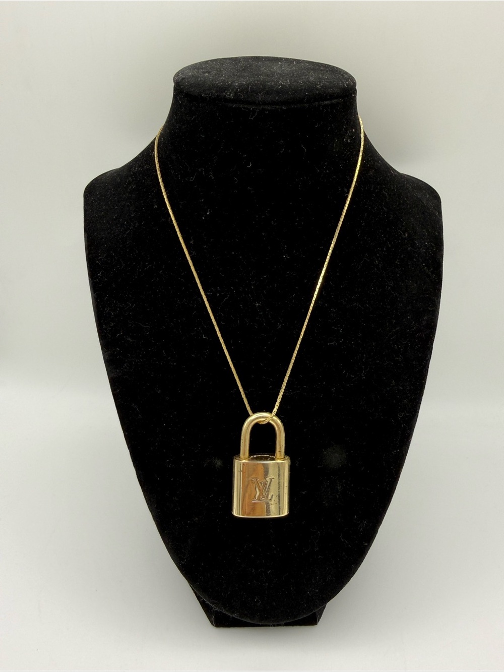 Louis Vuitton Lock #314 on Gold Plated Necklace